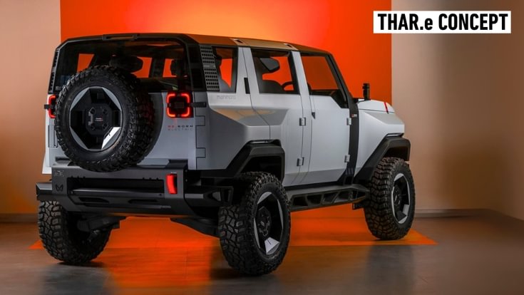 Mahindra Thar.e rear quarter